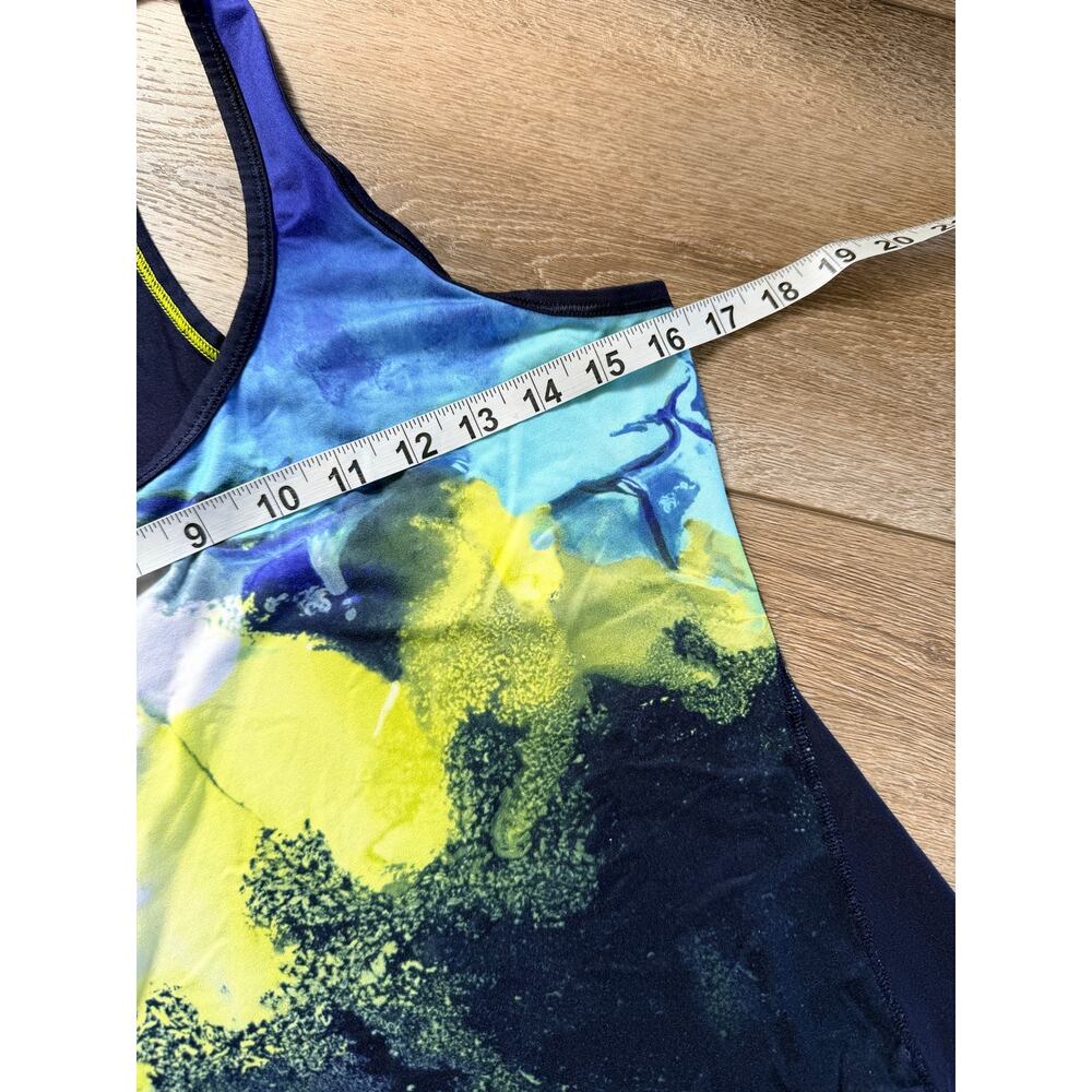 Athleta Abstract Multicolor Racerback Tank Top Small - Picture 5 of 7
